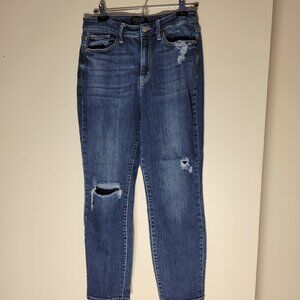 Judy Blue | Boyfriend Fit Distressed Jeans | Size 7/28
